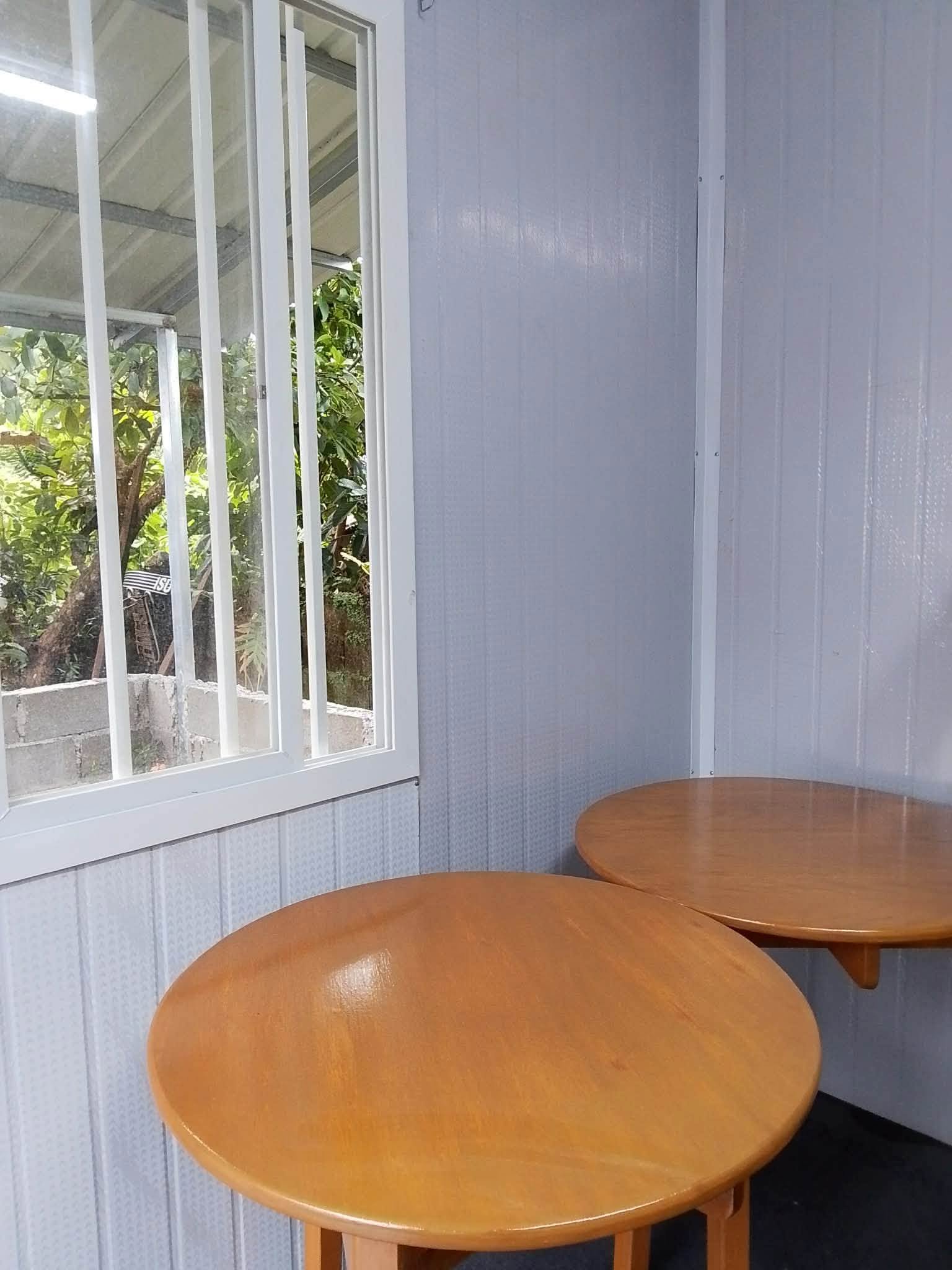 Window and tables at Brooksides Space