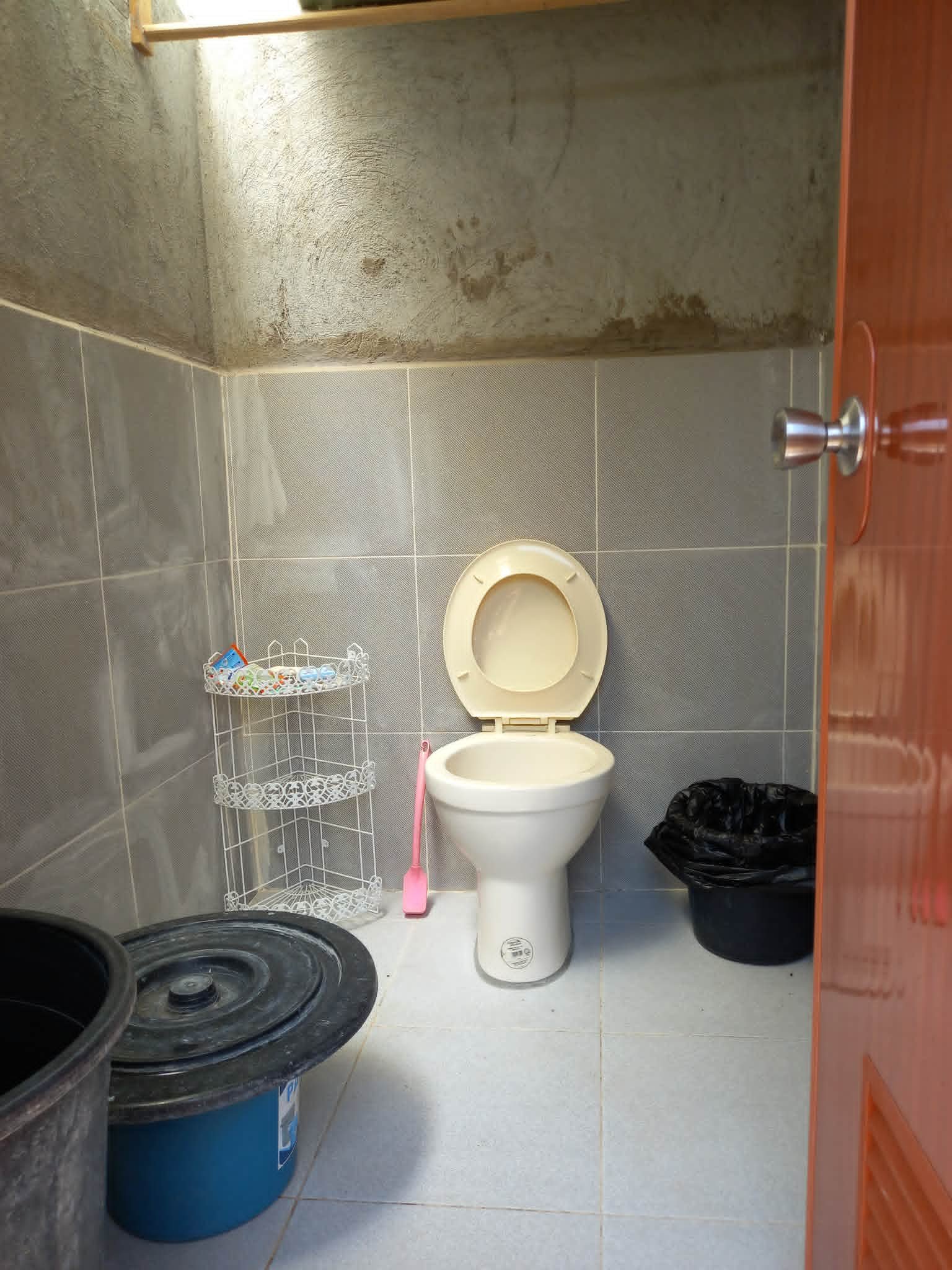 Toilet and bath detail at Brooksides Space